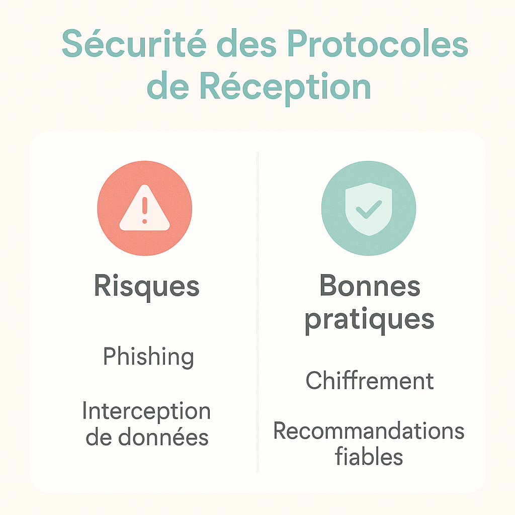 Quelles sont les considérations de sécurité liées aux protocoles de réception ?