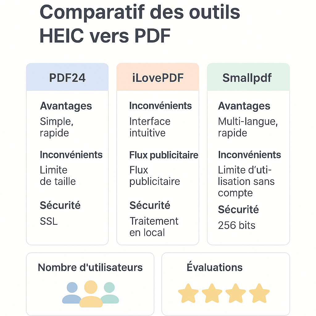 Quels outils en ligne pour convertir HEIC en PDF sont disponibles ? Quels outils en ligne pour convertir HEIC en PDF sont disponibles ?
